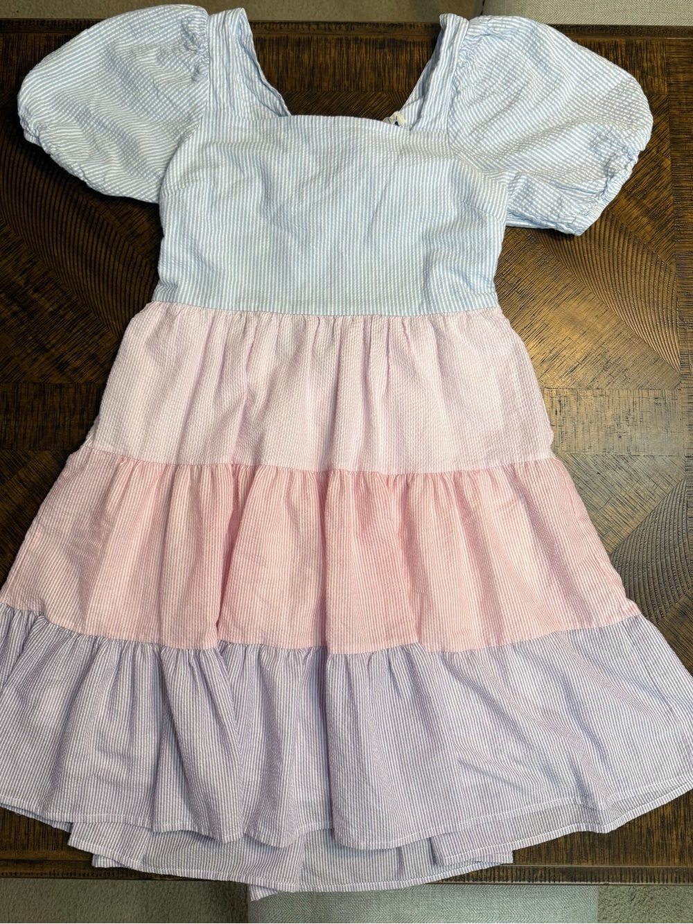 Urban outfitters block seersucker midi dress- women’s L